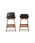 Фото #2 товара Darrin Mid-Century Modern Wood Counter Stool Set, 2 Piece