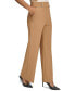 ფოტო #3 პროდუქტის Petite Solid Lux High-Rise Wide-Leg Pants