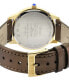 ფოტო #3 პროდუქტის Women's Airolo Swiss Quartz Brown Leather Watch 36mm