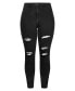 ფოტო #3 პროდუქტის Plus Size Rock N Roll Skinny Jean