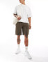 Superdry Essential logo jersey shorts in deep olive tiefes Olive, S - W74-79 - фото #4