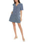 Фото #1 товара Serenette Button-Down Shift Dress Women's Blue Os