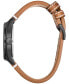 ფოტო #2 პროდუქტის Eco-Drive Men's Disney Mickey Mouse Brown Leather Strap Watch 43mm