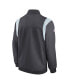 ფოტო #3 პროდუქტის Men's Anthracite Los Angeles Chargers Sideline Coaches Bomber Full-Zip Jacket