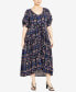 Фото #1 товара Plus Size Val Print Maxi Dress