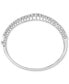 ფოტო #3 პროდუქტის EFFY® Diamond Multirow Bangle Bracelet (1 ct. t.w.) in 14k White Gold (Also available in 14K Two Tone Gold)