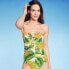 Women's Banana Print Pique Bandeau Full Coverage One Piece Swimsuit - Kona Sol