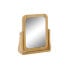Фото #1 товара Увеличительное зеркало DKD Home Decor из натурального бамбука 21,7 x 5,5 x 21,5 см