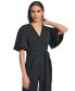 Women's Flutter-Sleeve Wide-Leg Jumpsuit