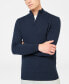 ფოტო #1 პროდუქტის Men's Merino Half Zip Sweater