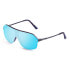 Matt Demy Brown / Tips Blue Sky Revo Flat Matt Black Metal Temple