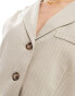 Фото #6 товара Miss Selfridge button through waistcoat in beige pinstripe co ord