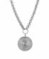 Women's Round Gemini Pendant Necklace