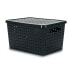 Laundry Basket With lid Grey Plastic 40 L 35 x 25 x 46 cm (12 Units)