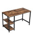 Фото #2 товара Industrial 55 Inch Wood And Metal Desk With 2 Shelves