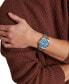 Men's EverettThree-Hand Date Silver-Tone Stainless Steel Watch 42mm