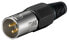 Фото #3 товара Wentronic Goobay Microphone Plug, 3 Pin, XLR (3-pin), Black, Metallic, Male, Straight, Polyvinyl chloride (PVC), Zinc, Gold