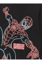 Bisiklet Yaka Spiderman Baskılı Uzun Kollu Erkek Çocuk Tişört ve Eşofman Altı