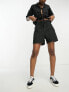 Фото #1 товара Native Youth linen elasticated waist shorts co-ord in black