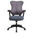 Фото #3 товара High Back Designer Gray Mesh Executive Swivel Chair With Adjustable Arms