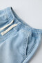Фото #3 товара Джинсовые шорты со шнурком ZARA