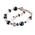 Romantic Frozen Berries bracelet made of Lampglas BX1 pearls