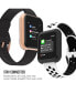 Air 3 Unisex Black Silicone Strap Smartwatch 40mm with White Amp Plus Wireless Earbuds Bundle