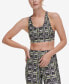 Фото #4 товара Топ спортивный DKNY женский бюстгальтер с застёжкой на шее