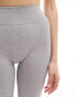 TALA Sculpt Seamless ribbed high waisted leggings in light grey Серый, S - EU 34-36 - фото #2