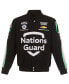 Men's Black Kyle Larson Nations Guard Twill Uniform Full-Snap Jacket