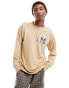 Фото #2 товара Obey icon eyes 2 long sleeve top in beige