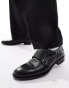 Фото #1 товара BOSS colby monk strap shoes in black leather