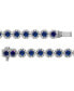 ფოტო #6 პროდუქტის Sapphire (5-1/2 ct. t.w.) & Diamond (3 ct. t.w) Tennis Bracelet in 14k White Gold (Also in Ruby and Emerald)
