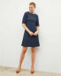 Фото #1 товара M.M. LAFLEUR The Emily Dress 293534 Recycled WonderTex, SIZE +3, BLUE
