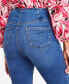 Фото #9 товара Women's High Rise Asymmetrical-Waist Bootcut Jeans, Created for Macy's