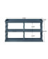 Elegant 3-Tier Console Table with Ample Storage and Artistic Design