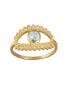 ფოტო #1 პროდუქტის Keeper of Positivity Eye Blue Topaz Ring