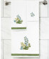 Textiles Turkish Cotton Botanica Embellished Fingertip Towel Set, 2 Piece