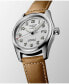 ფოტო #2 პროდუქტის Men's Automatic Spirit Stainless Steel Chronometer Brown Leather Strap Watch 42mm