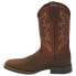 Фото #3 товара Justin Boots Chet Square Toe Cowboy Mens Brown Casual Boots 7222