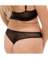 Фото #15 товара Plus Size Nude Shade Mesh Sheer Stretch Thong