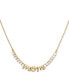 Gold-Tone Love You, Mom Crystal Necklace, 16" + 3" extender