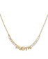 ფოტო #2 პროდუქტის Gold-Tone Love You, Mom Crystal Necklace, 16" + 3" extender