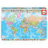 Фото #1 товара EDUCA BORRAS Political World Map Puzzle 1500 Pieces