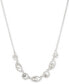 Фото #1 товара Givenchy pavé Crystal Orb Frontal Necklace, 16" + 3" extender