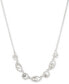 Фото #1 товара Pavé Crystal Orb Frontal Necklace, 16" + 3" extender