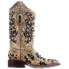 Фото #2 товара Corral Boots Sequined TooledInlay Square Toe Cowboy Womens Brown Dress Boots A3