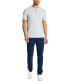 ფოტო #3 პროდუქტის Men's 4-Way Stretch Heathered Stand-Collar Piqué Henley