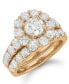 ფოტო #1 პროდუქტის Certified Diamond Bridal Set (4 ct. t.w.) in 18k White, Yellow or Rose Gold