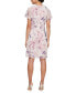 Фото #2 товара Women's Printed Embellished Neckline Dress